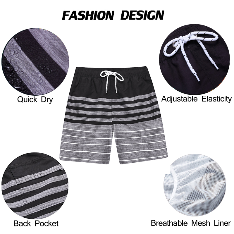 Men's Printed Beach Shorts Qui - Board Short Surf review and price