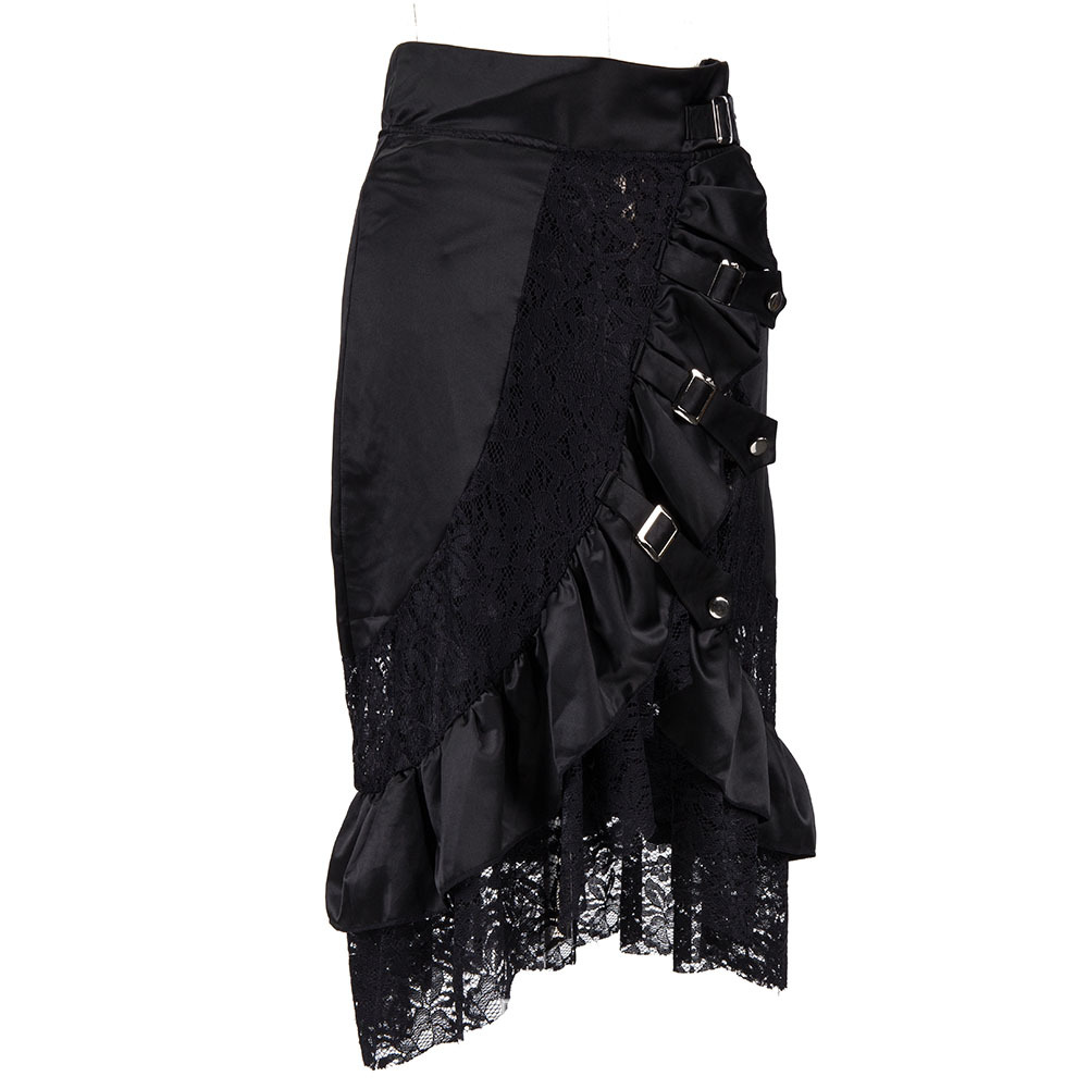 Victorian Black Satin & Lace F - Summer Victorian Clothing review and price