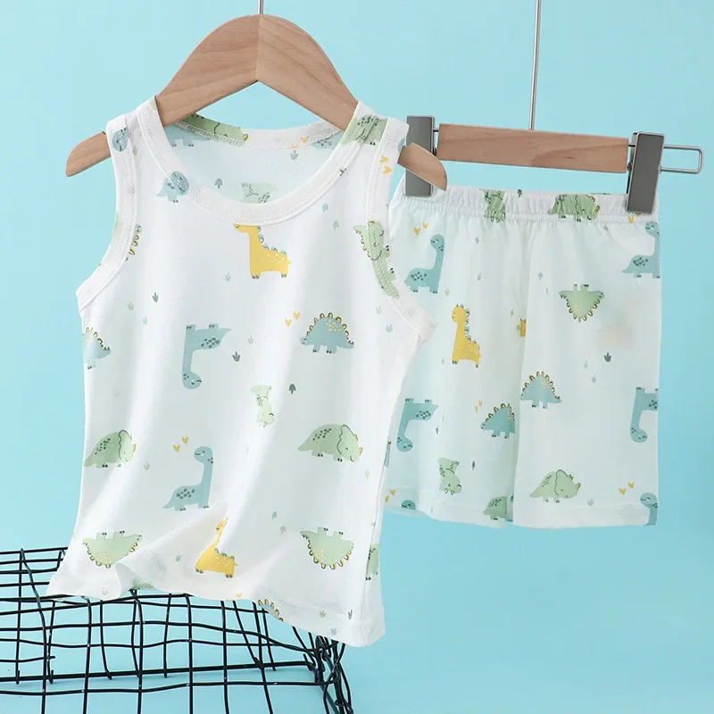 Kids Bamboo Cotton Vest Suit S - Summer Clothing Baby Boy review and price