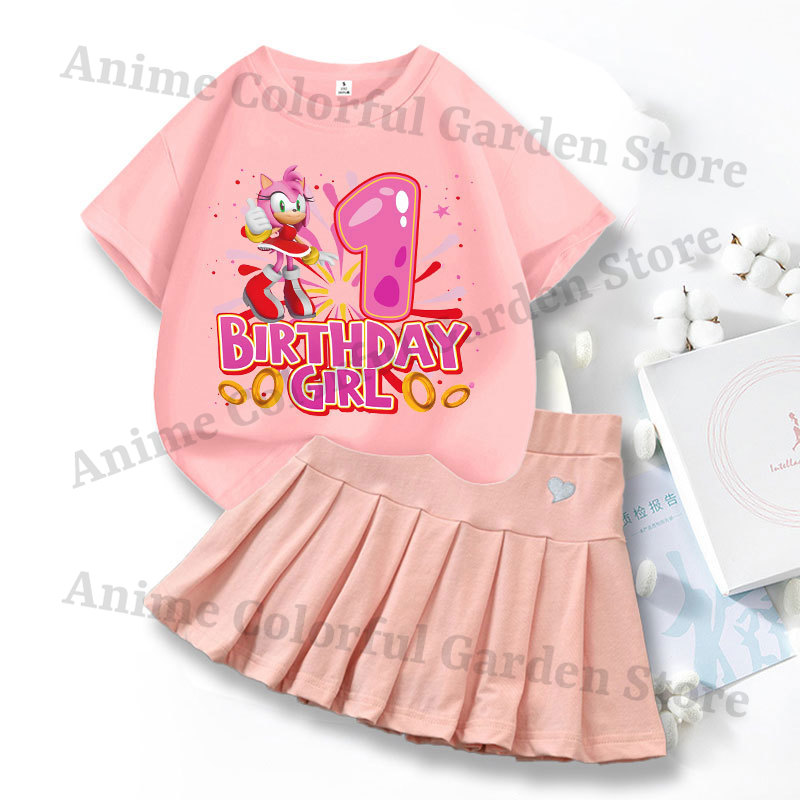 2pcs Sonics Love Dress T-shirt - Summer Loving Clothing review and price