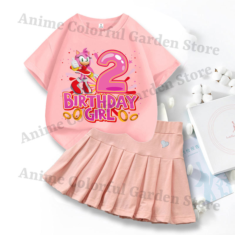 2pcs Sonics Love Dress T-shirt - Summer Loving Clothing review and price