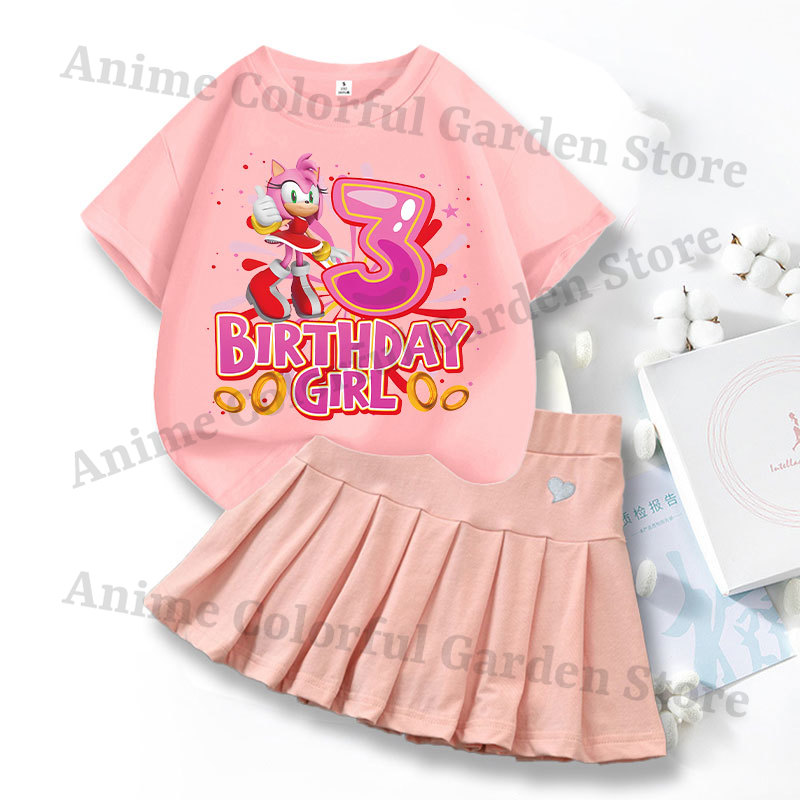 2pcs Sonics Love Dress T-shirt - Summer Loving Clothing review and price