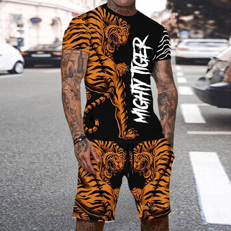 Animal Tiger Tracksuit 3D Prin - Summer Clothing For A Beach review and price