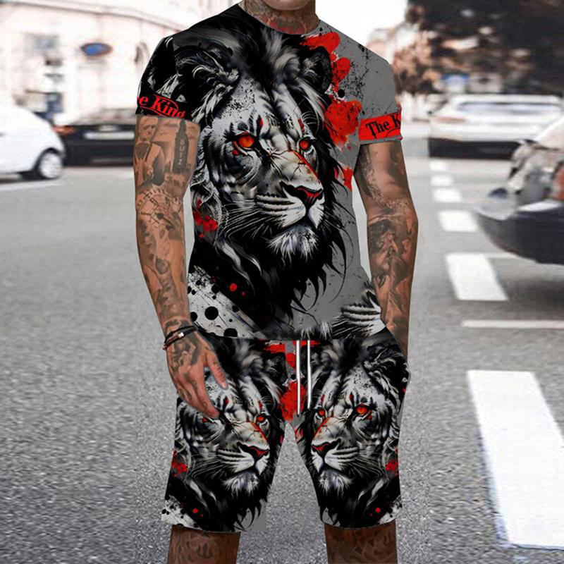 Animal Tiger Tracksuit 3D Prin - Summer Clothing For A Beach review and price