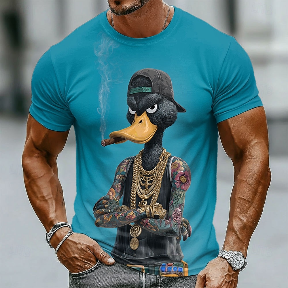 Funny 3D Grumpy Black Duck in  - Crew Clothing Summer Jacket review and price