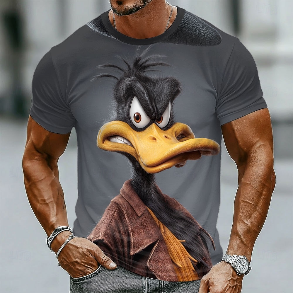 Funny 3D Grumpy Black Duck in  - Crew Clothing Summer Jacket review and price